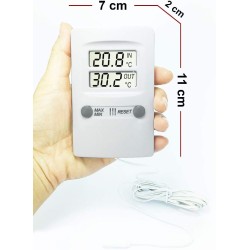 IN-OUT thermometer with double display TFA