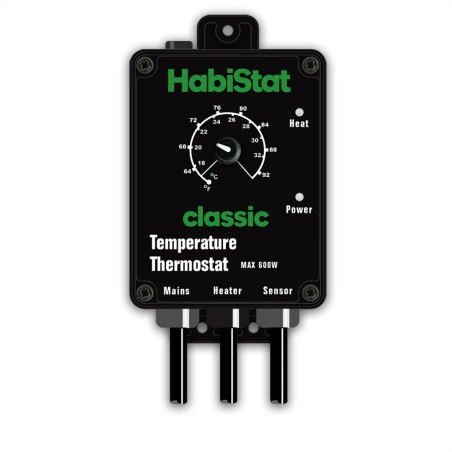 Habistat Classic termostato on/off nero