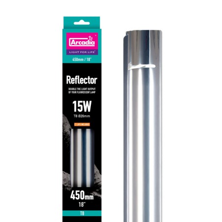 Arcadia reflector for T8 Tubes