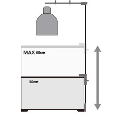 Staffa per sospensione portalampade Reptizoo