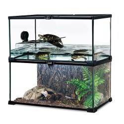 Reptizoo glass top-opening terrariums