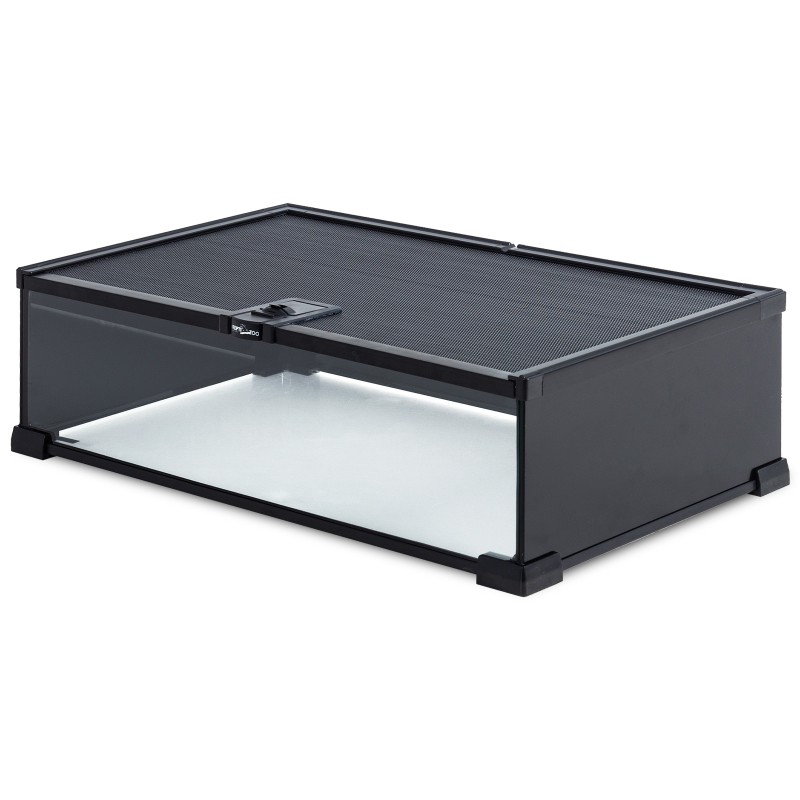 Terrario in vetro con 3 lati oscurati 50.8x30.5x15.2hcm Reptizoo