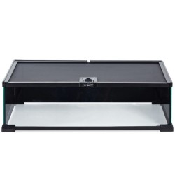 Terrario in vetro con 3 lati oscurati 50.8x30.5x15.2hcm Reptizoo