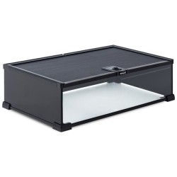 Terrario in vetro con 3 lati oscurati 50.8x30.5x15.2hcm Reptizoo