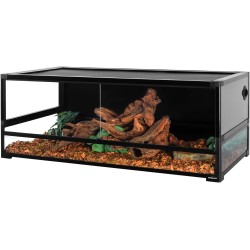 Terrario in vetro e pvc 120x60x45h cm Reptizoo