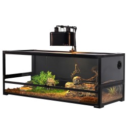 Terrario in vetro e pvc 120x60x45h cm Reptizoo