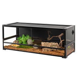 Terrario in vetro e pvc 120x60x45h cm Reptizoo