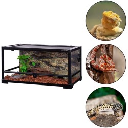Terrario in vetro e pvc 60x45x32h cm ReptiZoo