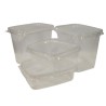 Rectangular slotted container with lid, 20 pieces