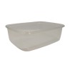 Rectangular slotted container with lid, 20 pieces