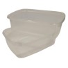 Rectangular slotted container with lid, 20 pieces