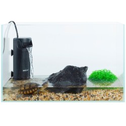 Internal filter for turtle tanks