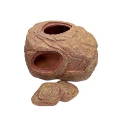 Tana con due fori a chiusura magnetica