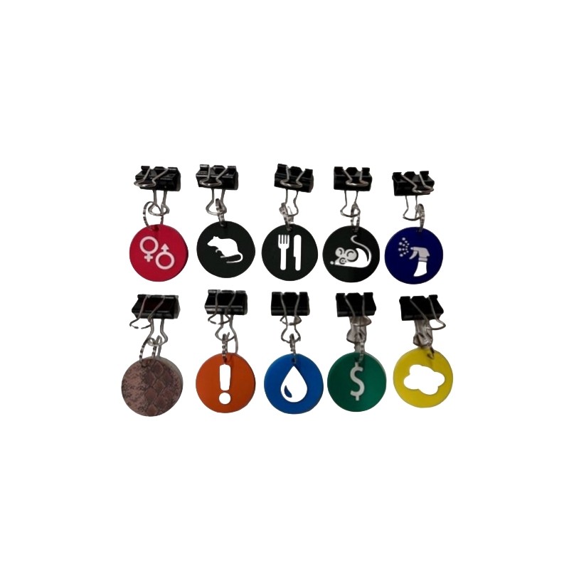 PVC labels with clip