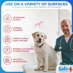 Disinfettante Spray pronto all'uso Safe4