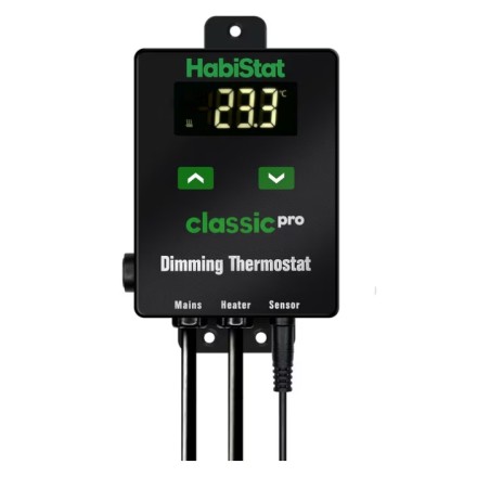 HabiStat Classic Pro Dimming Thermostat, Black, 450 Watt