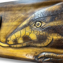 Tabella Tegu intaglio legno