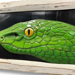 Tabella Trimeresurus intaglio legno