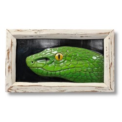 Tabella Trimeresurus intaglio legno
