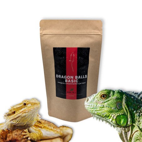 Cibo per Pogona Iguana ed Onnivori Dragon Balls Basic Bruma